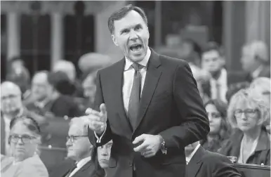  ??  ?? Minister of Finance Bill Morneau defended tax changes in the House of Commons this week.