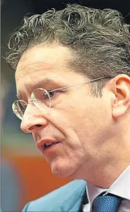  ?? JASPER JUINEN /BLOOMBERG ?? Jeroen Dijsselblo­em, presidente del Eurogrupo