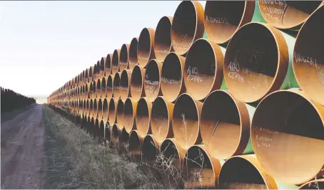  ?? ALEX PANETTA/THE CANADIAN PRESS ?? Contingenc­y payments from some oil producers would be triggered if the Keystone XL pipeline is cancelled on or before March 31, 2021. Observers say such payments are becoming more common since pipeline projects have faced court and regulatory challenges.