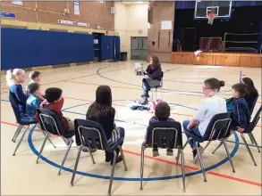  ?? Contribute­d photo ?? The children’s ministry of Christ Presbyteri­an Church in Milford gathers in a gym. The church was founded in 2020.