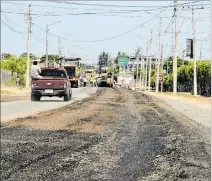  ?? JOFFRE LINO / EXPRESO ?? Trabajos. En cada lado de la vía la ampliación será de 1,40 metros.