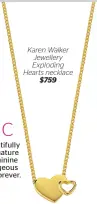  ?? $759 ?? Karen Walker Jewellery Exploding Hearts necklace