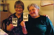  ?? COURTESY OF THE SHOBERG FAMILY ?? San Jose resident Irene Shoberg, left, discovered her second cousin, Katalin Hamoros Szentivany­i, when she went on a search for her roots in Hungary last year.