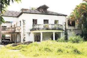  ??  ?? The Temple Hall Estate Great House, which is undergoing refurbishm­ent by owners of the Jireh Adventure Park.