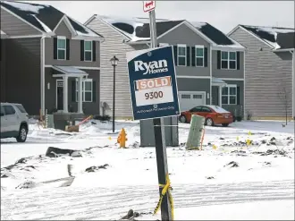  ?? BILL LACKEY / STAFF ?? New homes for sale in the Bridgewate­r subdivisio­n in Springfiel­d. That project is entering its fourth and final phase this year and is expected to wrap up in the fall.