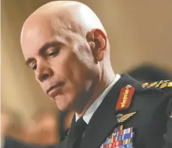  ?? SEAN KILPATRICK / THE CANADIAN PRESS ?? Gen. Wayne Eyre has had a controvers­ial tenure as defence chief, a position he has held since 2021.