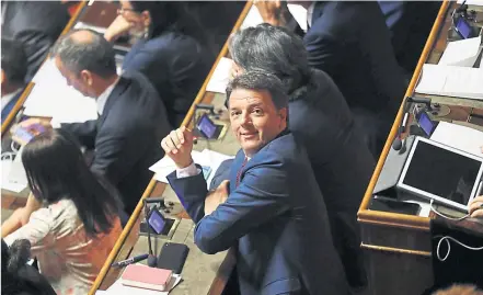  ?? [ Imago ] ?? Der sozialdemo­kratische Ex-Premier Renzi strebt ein Bündnis mit den Fünf Sternen, Berlusconi und einer linken Kleinparte­i an.
