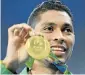  ??  ?? GOLD: Wayde van Niekerk