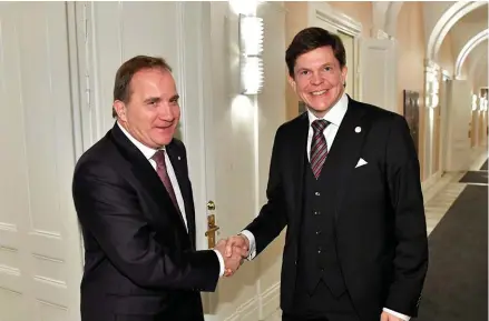  ?? Bild: HENRIK MONTGOMERY ?? ÖPPEN. Stefan Löfven (S) är beredd att se över arbetsrätt­en.