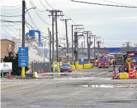  ?? PROVIDED/ROBERTO MONTAÑO ?? The Chicago Fire Department was called to Sims Metal Management on Saturday after a fire started in a pile of scrap. Nearby residents complained about strong chemical smells causing headaches and nausea.