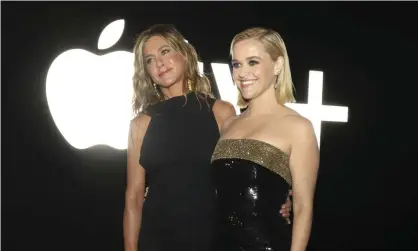  ??  ?? Jennifer Aniston and Reese Witherspoo­n at Apple’s global premiere of The Morning Show in New York. Photograph: Greg Allen/Invision/ AP