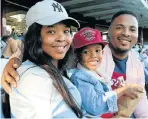  ?? Picture: FREDLIN ADRIAAN ?? FAMILY FUN: The Dasa family of Sinazo, Kungawo, 4, and Loyiso enjoyed the Proteas vs Sri Lanka cricket match at St George’s Park last Wednesday