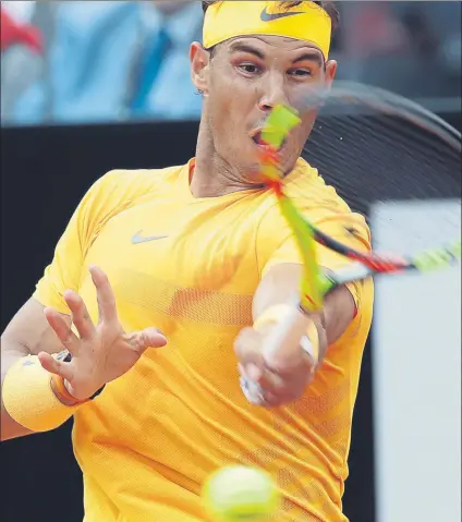  ?? FOTO: AP ?? Nadal domina (10-3) a Fognini, incluidos sus últimos cinco partidos. El italiano logró sus tres victorias en 2015, un año difícil para Rafa