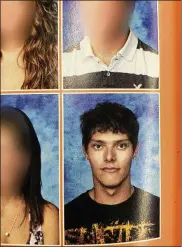  ??  ?? Connor Betts’ yearbook photo from Bellbrook High