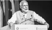  ??  ?? Prime Minister Narendra Modi said macro-economic fundamenta­ls are strong due to stable prices, a robust external sector and a strong fiscal situation