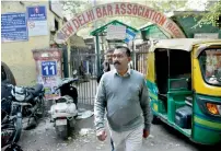  ?? PTI ?? Madhu Koda, sentenced to three years imprisonme­nt in the coal block allocation scam case, leaves after being granted a statutory bail for two months, in New Delhi on Saturday. —