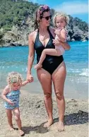  ??  ?? Top seller: Influencer Clemmie Hooper in the Boden swimsuit she made a sell-out hit