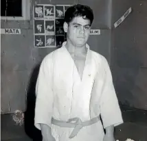  ?? ?? James, seen here in his 20s, was a keen judo practition­er and instructor.