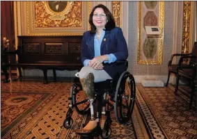  ?? OLIVIER DOULIERY/ABACA PRESS FILE PHOTOGRAPH ?? Sen. Tammy Duckworth (D-Ill.) at the U.S. Capitol in Washington, D.C., on November 15, 2016.