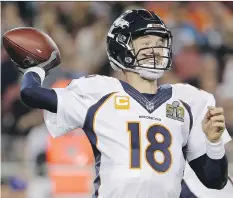  ?? JULIO CORTEZ/THE ASSOCIATED PRESS/FILE ?? Former Denver Broncos QB Peyton Manning is working to help bring the NFL to China.