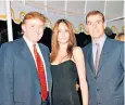  ??  ?? Donald Trump with his now wife Melania and the Duke of York in 2000