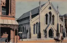  ??  ?? THE Wesleyan Church stood in West (Dr Pixley KaSeme) Street, not far from the Gardiner (Dorothy Nyembe) Street corner, for the best part of a century before being demolished in the 1970s.