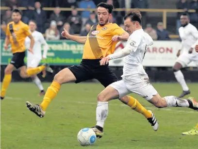  ?? Www.mphotograp­hic.co.uk ?? ●●Danny Lloyd in action against Boston United at the weekend