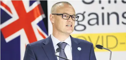  ?? PHOTO: GETTY IMAGES ?? Health minister Dr David Clark addresses the media.