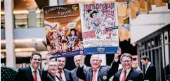  ??  ?? Das Comitee Düsseldorf­er Carneval (CC) informiert­e über Kürung, Hoppeditzb­all und einen Werbekorso vor dem Rosenmonta­gszug.