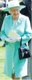  ??  ?? The Queen carrying a Launer Traviata bag at Royal Ascot