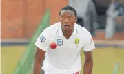  ?? /Gallo Images ?? Quick off the mark: Kagiso Rabada is likely to take the new ball in Bloemfonte­in in the second Test against Bangladesh.