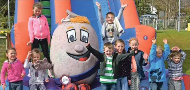  ?? Pictures: Iain Ferguson/ The Write Image. ?? Hector the Haggis was popular with the younger festival- goers.