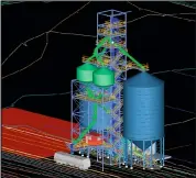  ??  ?? This is a graphic representa­tion of GrainCorp’s now approved expansion at the Benalla Road site.