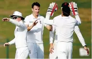  ??  ?? Lions roar: Roland-Jones helped England Lions to beat Afghanista­n during the winter