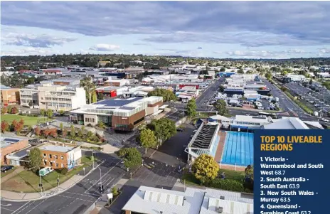  ?? Photo: Nev Madsen ?? WE LIVE HERE: Toowoomba has been named one of the most liveable regional areas in the country by polling firm IPSOS.