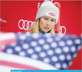  ??  ?? Mikaela Shiffrin