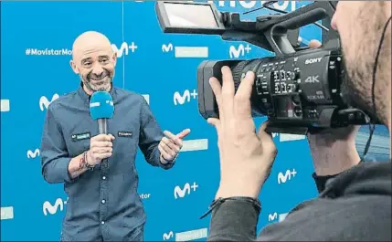  ?? DAVID NIETO ?? El periodista volverá a poner voz a las carreras de fórmula 1, esta vez desde la plataforma de Movistar