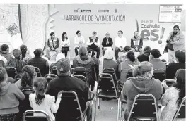  ?? ESPECIAL ?? Gobernador realiza gira por municipios.