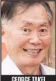  ??  ?? GEORGE TAKEI Acteur