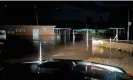  ?? ?? Flood waters recede at the Molong Bowling Club. Photograph: Twitter