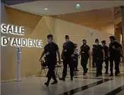  ?? (Photo EPA) ?? Plusieurs gendarmes ont témoigné hier devant la cour d’assises spéciale.