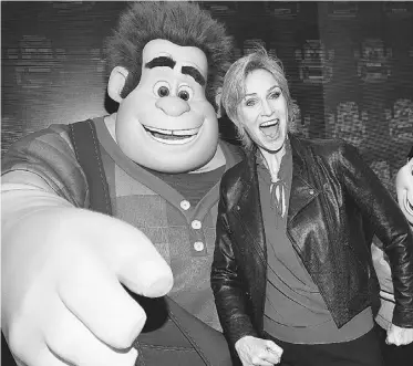  ?? Christophe­r Polk/ Getty Images ?? Jane Lynch at Monday’s première of Wreck-It Ralph in Hollywood: the Glee actress is also writing a few pilots for television.