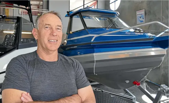  ?? JOHN HAWKINS/STUFF ?? The founder and chief executive of Stabicraft, Paul Adams, is moving into a new ambassador­ial role at the boat manufactur­er.