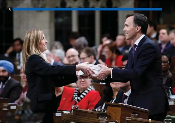  ?? Adam Scotti photo ?? Finance Minister Bill Morneau tables Budget 2018 in the House on February 27.