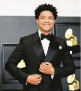  ?? JAY L. CLENDENIN/LOS ANGELES TIMES 2021 ?? Trevor Noah is preparing diligently to host the Grammys for the third time.