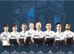  ?? (Courtesy) ?? ISRAEL START-UP NATION’S roster for the Tour de France, which starts Saturday.