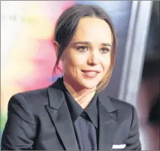  ?? AP FILE PHOTO ?? Ellen Page arrives at the world premiere of “Flatliners” at The Theatre at Ace Hotel in Los Angeles in 2017.