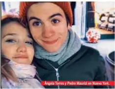  ??  ?? Ángela Torres y Pedro Maurizi en Nueva York.