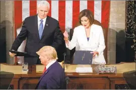  ?? Mark Wilson Getty Images ?? SOME Republican­s have floated Donald Trump’s name for the speakershi­p if the GOP wins the House. Above, the then-president at the State of the Union in 2020.