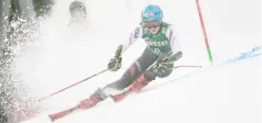  ??  ?? Mikaela Shiffrin of the US competes in the first run of the Women’s Giant Slalom event at the FIS Alpine Skiing World Cup in Semmering, Austria, on Dec 28 file photo. — AFP photo